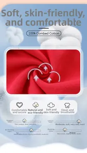 Détail du tissu en maille rouge 100% coton peigné montrant la texture et les propriétés