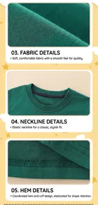 Detail showing reinforced crew neck and premium double-needle stitching on cotton tee