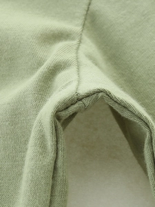 Detailed stitching on high-density knit long sleeve t-shirt in bean green for boys