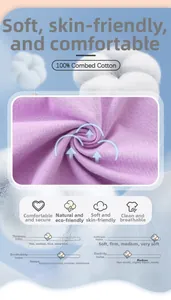 Détail du tissu violet 100% coton peigné avec texture tricotée pour robe enfant