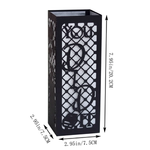 Black paper graduation lantern with YOU DID IT cutout, measuring 7.95 inches in height