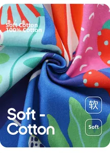 Détail du tissu 100% coton doux aux rayures colorées et texture souple pour robe de fille