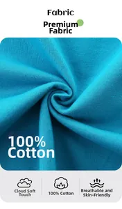 Gros plan du tissu en maille bleu ciel 100 % coton doux pour t-shirt de garçon