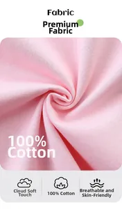 Close-up of pink 100% cotton knit fabric texture with soft and breathable feel
