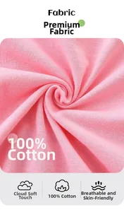 Nahaufnahme aus rosa 100% Baumwollstrick, die weiche und atmungsaktive Textur zeigt