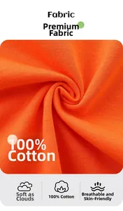 Close-up of 100% cotton knitted orange fabric showing high density texture and softness