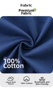 Primo piano del tessuto a maglia blu navy 100% cotone per t-shirt da bambino