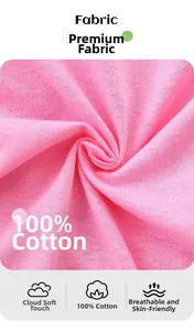 Gros plan sur maille 100% coton rose montrant une texture douce et respirante pour t-shirts