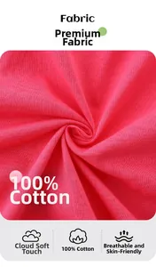 Détail du tissu en maille 100% coton rose vif avec une texture douce et respirante