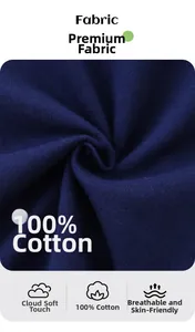 Détail du tissu en maille 100 % coton bleu marine pour shorts respirants garçon