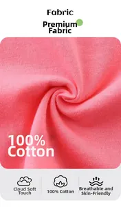Vue macro détaillée de la texture du tissu en coton rose 100% pour t-shirt de fille