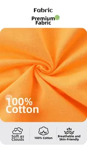Detaillierte Makroansicht der Strickstruktur aus 100% Baumwolle in weichem Orange-Gewebe