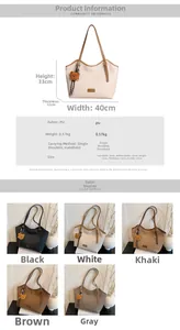 Detailed technical diagram showing dimensions and colors of this minimalist tote bag