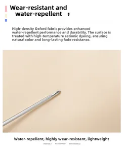 Close-up of durable water-resistant oxford fabric with cationic dyeing process and wear test