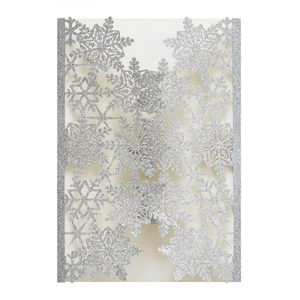 Laser Cut Snowflake Invitation Cards Shell Glitter Pearlescent Paper Wedding Christmas Banquet Party Supplies Top