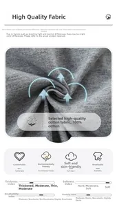 Gros plan sur un tissu tricoté 100% coton, texture douce et motif gris chiné