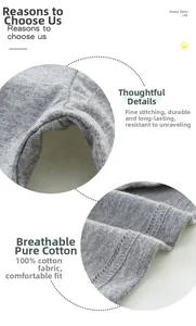 Détail du tissu en pur coton respirant et des coutures de l'ensemble d'été pour garçon