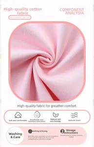 Detail der Textur aus 100% Baumwollstrick für atmungsaktive rosa Kinder-Sommersets