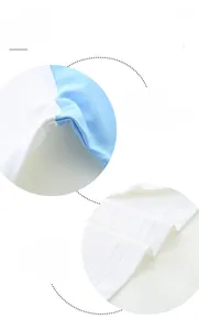 Detailansicht der Baumwolltextur und präzisen Nähte beim Kinder Sommer-Set mit Autodruck