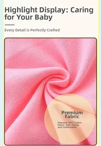 Close-up of soft breathable 100% cotton pink knit fabric texture for children's clothing