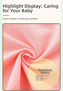 Close-up of soft pink knitted 100% cotton fabric for skin-friendly baby clothes