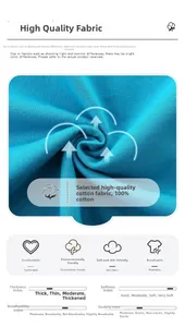 Détail du tissu bleu 100% coton à côtes montrant douceur et grande respirabilité