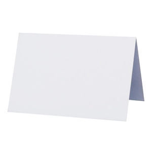 250G Wedding Party Place Cards Blank Folding Table Name Cards Pearlescent Cardstock Seat Cards For Banquets Events White