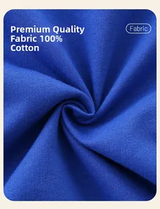 Détail du tissu en maille 100% coton bleu foncé avec des fibres de coton douces