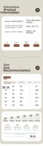 Detailed size chart and washing guide for boys long sleeve cotton cartoon printed t-shirt