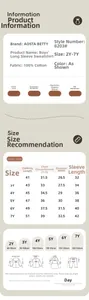 Size chart for boys' 100% cotton long sleeve sweatshirt with measurements from 2Y to 7Y