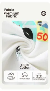 Detailaufnahme aus weichem 100% Baumwollstoff für Jungen-Sweatshirts mit Drucktextur