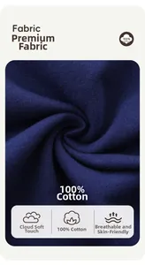 Close-up of 100% cotton fabric for boys' joggers showing soft and breathable texture