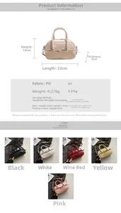Guide des tailles détaillé et options de couleurs pour le sac à main chic en cuir PU