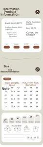 Guide des tailles et mesures pour leggings fille à fleurs avec détails du tissu