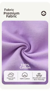 Détail du tissu en maille de coton violet pur montrant la texture douce et aérée