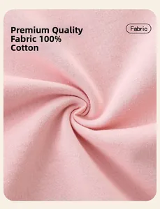 Close-up of pink 100% cotton fabric showing soft knit texture for girls' sweatshirts