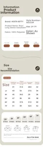 Tableau des tailles pour sweat-shirt d'automne pour garçons de 2 à 7 ans avec mesures