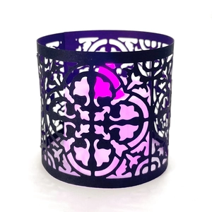 Laser Cut Hollow Paper Lampshade For Festive Party Wedding Celebration Romantic LED Tealight Candle Wrap Decorative Paper Cover
