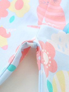 Toddler girls leggings featuring cartoon unicorn and cat patterns with premium stitching