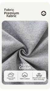 Detailed macro shot of grey 100% cotton knit fabric with soft texture for boys' sweatshirt