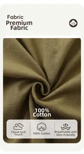 Detailed macro view of 100% cotton fabric texture for toddler t-shirt in olive brown