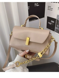 Women's Premium PU Small Square Bag 2026 New Fashion Crossbody Bag Minimalist Versatile Casual Handbag Shoulder Bag With Chain Strap