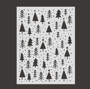 Reusable Christmas tree stencil for DIY painting on walls, paper, or gift wrapping