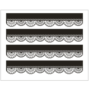 Laser Cut Paper Blackboard Border Scalloped Lace Trim For Classroom Party Decoration Hollow Out Bulletin Board Decorative Border
