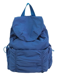 Sac à dos en nylon bleu roi avec cordon de serrage et grande capacité unisexe