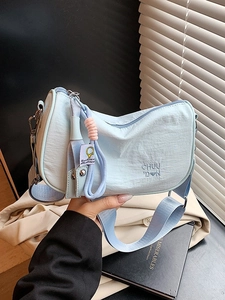 Women PU Leather Pleated Pillow Crossbody Bag Fashionable Solid Color Small Shoulder Bag For Women Daily Casual Handbag