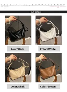 Detailed comparison of minimalist faux leather shoulder bags in four neutral colors