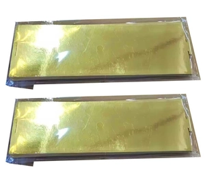 Rectangle gold cardboard cake base boards in clear plastic packaging for protection