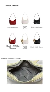 Structure interne détaillée et options multicouleurs du sac cabas en cuir