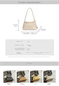 Detailed size chart for minimalist woven shoulder bag with chic metal heart pendant